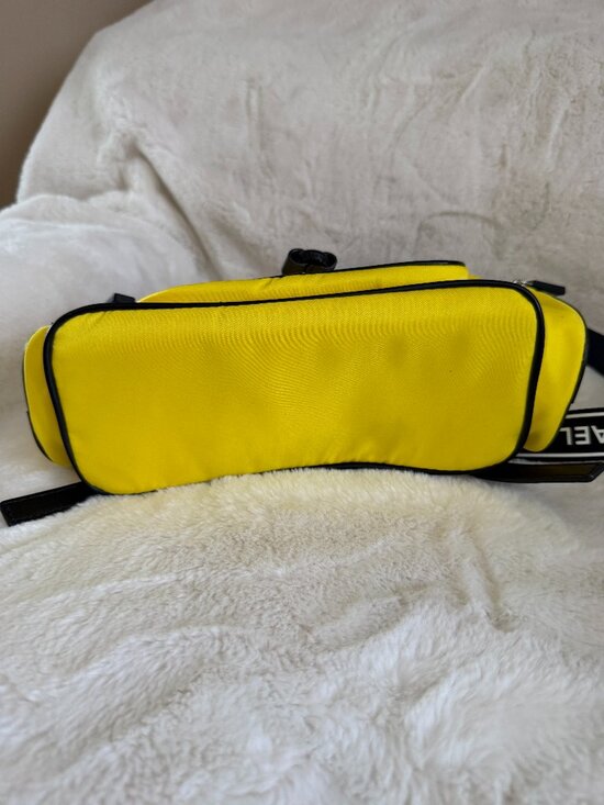 NWT Michael Kors Abbey Yellow Nylon Cargo Backpack main image 4